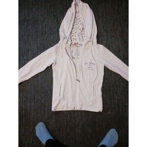 Womens Intapop Bar Harbor Maine White Hoodie Size M